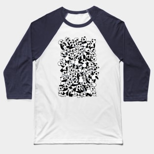 Dia de Los Muertos Panda Party Baseball T-Shirt